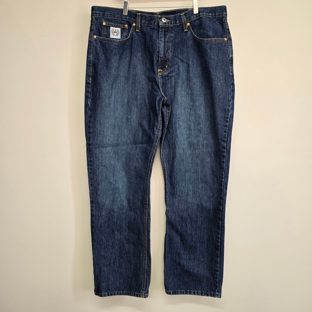Cinch White Label Jeans Mens 40x32 Blue Relaxed Fit Western Cowboy Denim